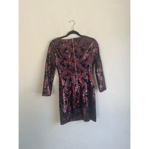 Anthropologie Endless Rose Woman Sequins 3/4 Sleeves Dress, Size Small - Picture 8 of 9